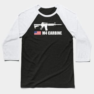 US Army M4 Carbine white version Baseball T-Shirt